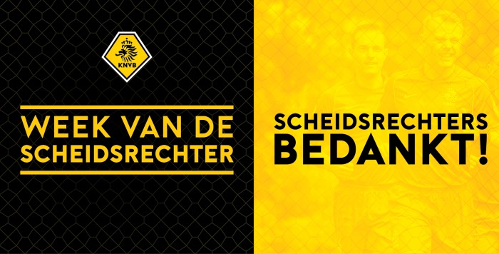 Week van de scheidsrechter van 7 t/m 15 oktober 2017
